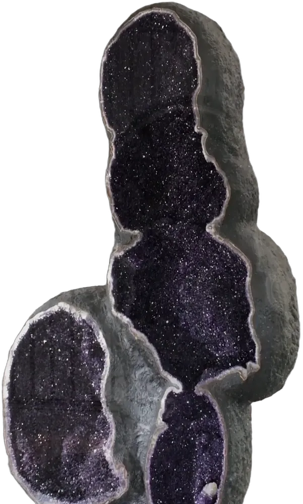 Geoda de amatista de gran tamaño, la parte de arriba